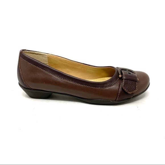 Softspots Presto Root Brown leather flats WIDE - Picture 1 of 7